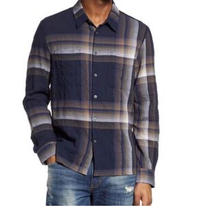 John Varvatos Plaid Button Down Shirt